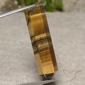 Occhio di tigre Marrone dorato naturale da 19.17 ct, Taglio a fantasia, Opaco