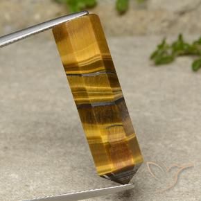 Occhio di tigre Marrone dorato naturale da 22.27 ct, Taglio a fantasia, Opaco