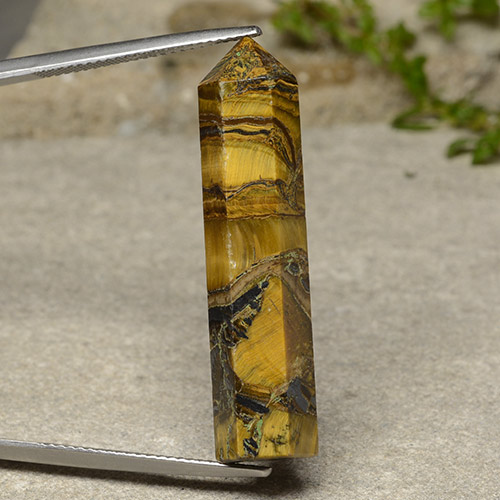 Tiger's eye naturale marrone da 23,84 ct, forma fantasia, opaco