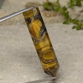 Tiger's eye naturale marrone da 23,84 ct, forma fantasia, opaco