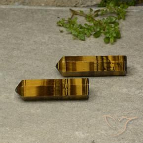 Gemme di Occhio di tigre Marrone giallastro naturale da 44.33 ct, Taglio a fantasia, Opaco