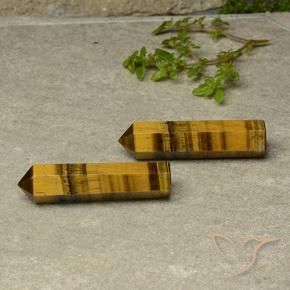 Gemme di Occhio di tigre Marrone dorato naturale da 36.27 ct, Taglio a fantasia, Opaco