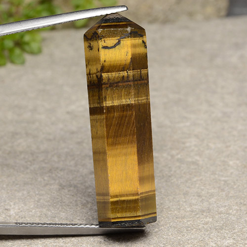 Tiger's eye naturale marrone da 24,72 ct, forma fantasia, opaco