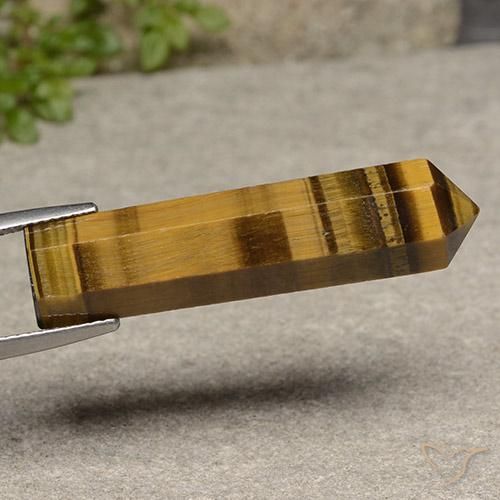 Occhio di tigre Marrone giallastro naturale da 20.28 ct, Taglio a fantasia, Opaco
