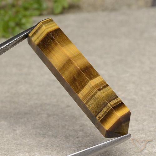 Occhio di tigre Marrone giallastro naturale da 20.28 ct, Taglio a fantasia, Opaco