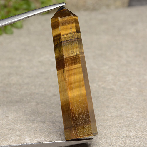 Occhio di tigre Marrone dorato naturale da 19.17 ct, Forma fantasia, Opaco