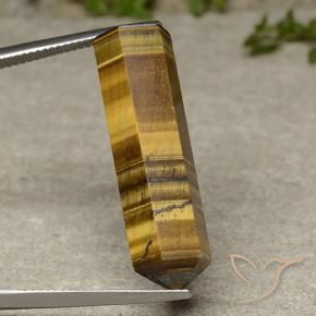 Occhio di tigre Marrone chiaro naturale da 25.09 ct, Taglio a fantasia, Opaco