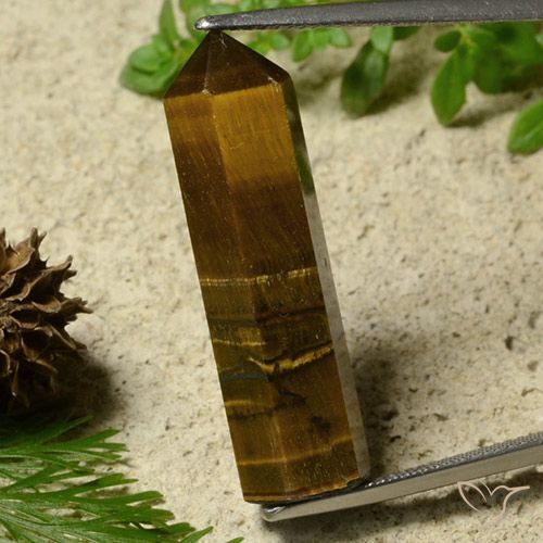 Occhio di tigre Pan di zenzero marrone naturale da 20.64 ct, Taglio a fantasia, Opaco