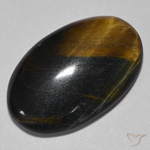 Occhio di tigre Oro Marrone naturale da 14.26 ct, Ovale, Opaco