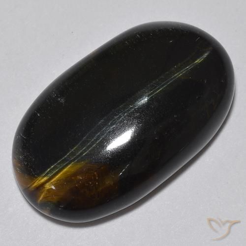 Occhio di tigre Oro Marrone naturale da 14.57 ct, Ovale, Opaco