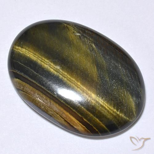 Occhio di tigre Oro Marrone naturale da 19.75 ct, Ovale, Opaco