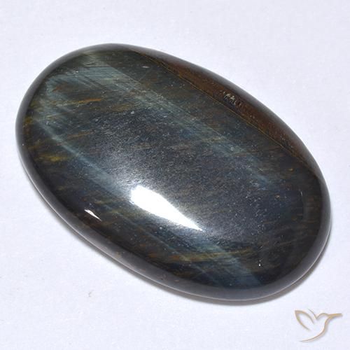 22.08ct Naturale Oro Marrone Occhio di tigre, Ovale, Opaco