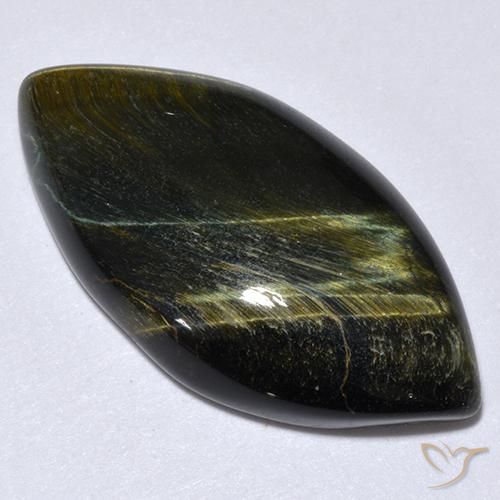 Occhio di tigre Oro Marrone naturale da 14.20 ct, Taglio marquise, Opaco