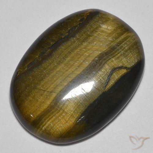 Occhio di tigre Oro Marrone naturale da 22.23 ct, Ovale, Opaco