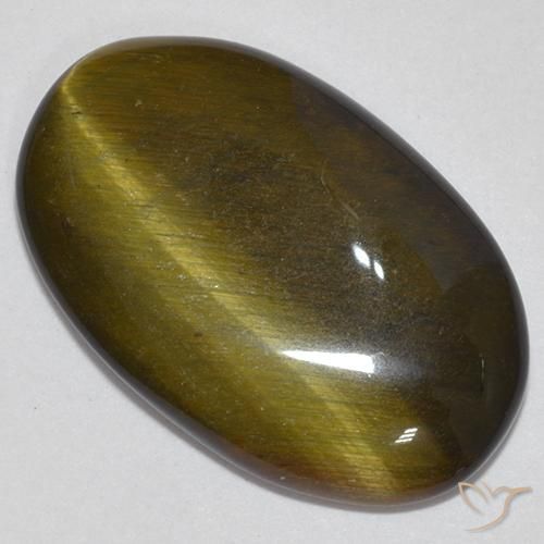 Occhio di tigre Oro Marrone naturale da 12.33 ct, Ovale, Opaco
