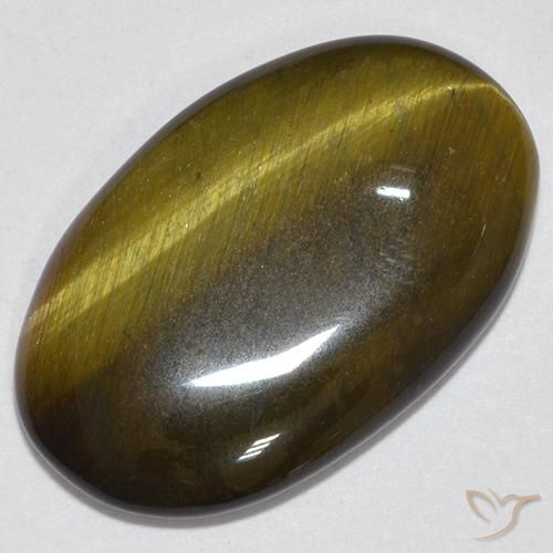 Occhio di tigre Oro Marrone naturale da 12.33 ct, Ovale, Opaco