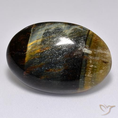 Occhio di tigre Oro Marrone naturale da 20.43 ct, Ovale, Opaco