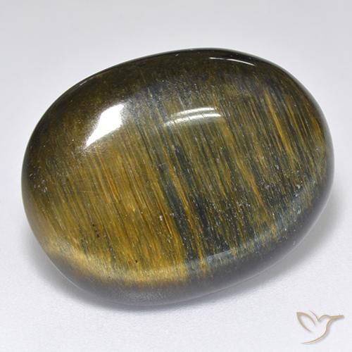 Occhio di tigre Oro Marrone naturale da 16.68 ct, Ovale, Opaco