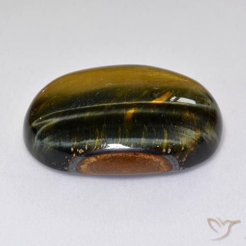 Occhio di tigre Oro Marrone naturale da 15.79 ct, Ovale, Opaco