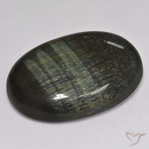 Occhio di tigre Oro Marrone naturale da 27.76 ct, Ovale, Opaco