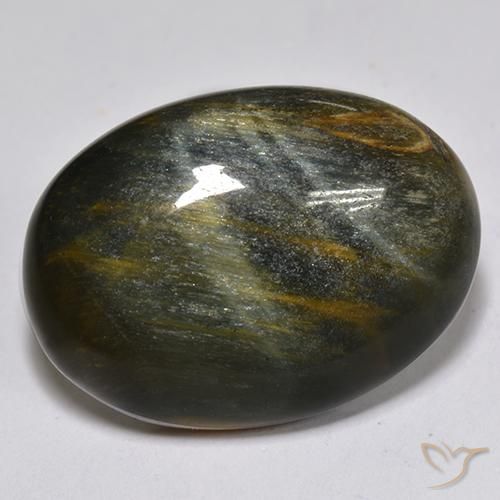 Occhio di tigre Oro Marrone naturale da 15.17 ct, Ovale, Opaco