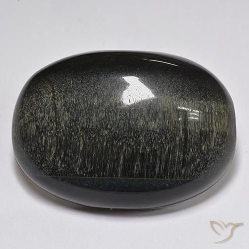 Occhio di tigre Oro Marrone naturale da 34.44 ct, Ovale, Opaco
