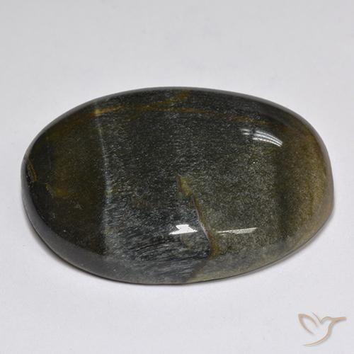 Occhio di tigre Oro Marrone naturale da 32.04 ct, Ovale, Opaco