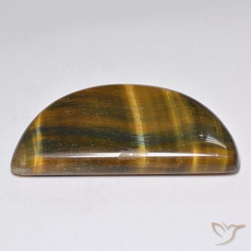 Occhio di tigre Marrone medio-chiaro naturale da 25.48 ct, Taglio a fantasia, Opaco
