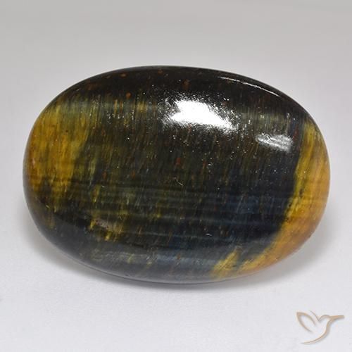 Occhio di tigre Oro Marrone naturale da 42.35 ct, Ovale, Opaco