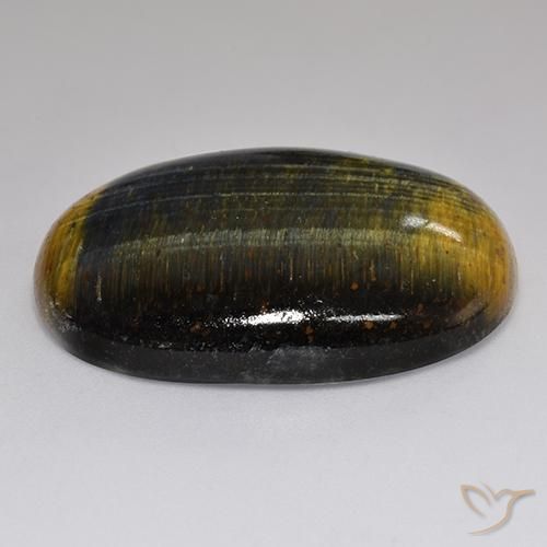 Occhio di tigre Oro Marrone naturale da 42.35 ct, Ovale, Opaco