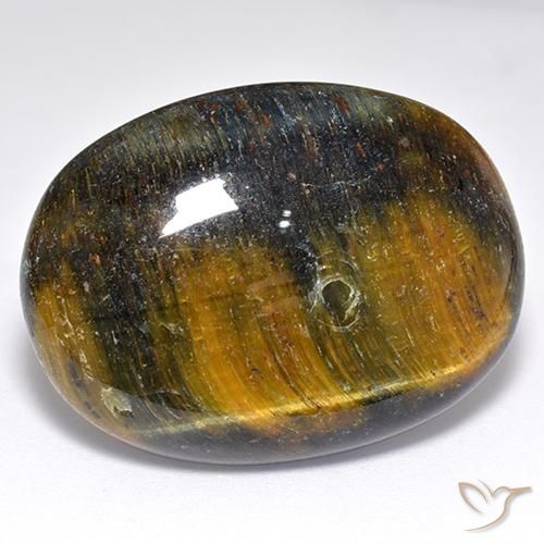 Occhio di tigre Oro Marrone naturale da 47.47 ct, Ovale, Opaco
