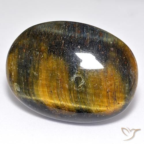 Occhio di tigre Oro Marrone naturale da 47.47 ct, Ovale, Opaco