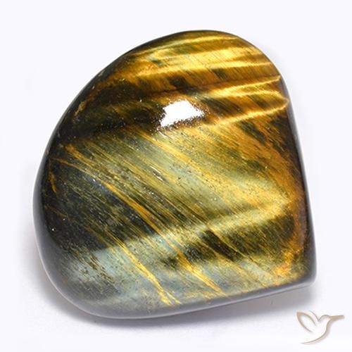 Occhio di tigre Oro Marrone naturale da 45.55 ct, Forma a pera, Opaco