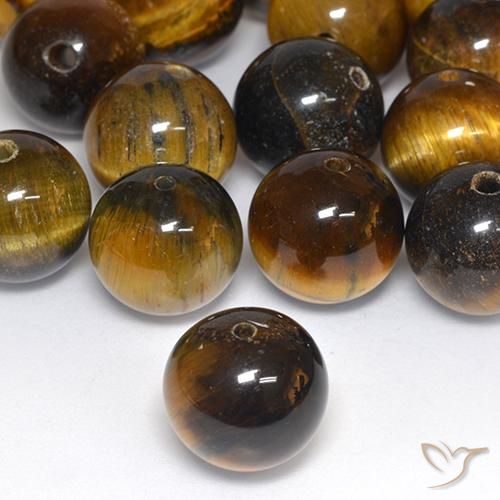 Occhio di tigre Marrone medio naturale da 12.53 ct, Sfera, Opaco