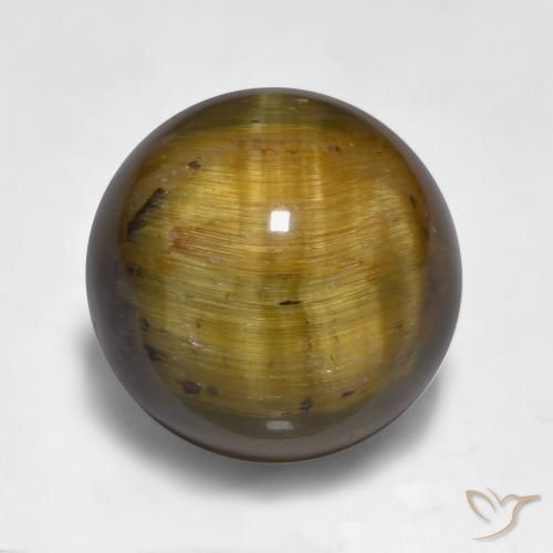 Occhio di tigre Marrone medio naturale da 11.58 ct, Sfera, Opaco