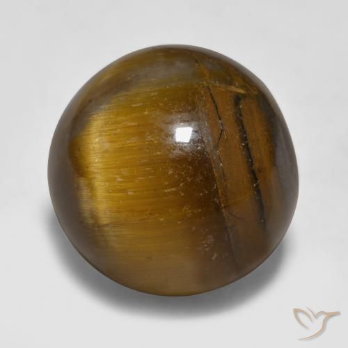 Tiger's eye naturale marrone da 11,89 ct, sfera / palla, opaco