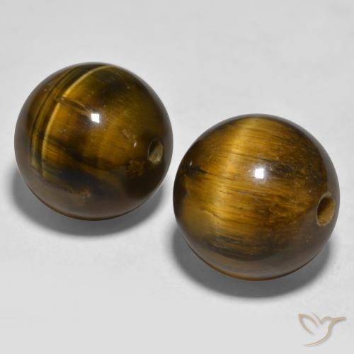 Gemme di Occhio di tigre Marrone caldo naturale da 23.50 ct, Sfera, Opaco