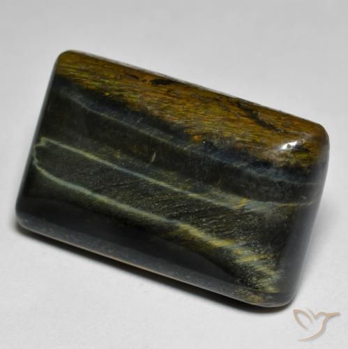 Occhio di tigre Oro Marrone naturale da 29.01 ct, Taglio a baguette, Opaco