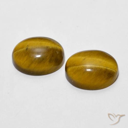 Gemme di Occhio di tigre Marrone medio naturale da 5.49 ct, Ovale, Opaco