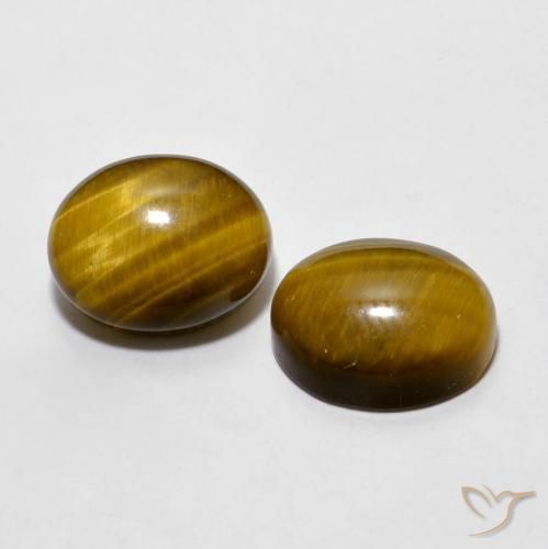 Gemme di Occhio di tigre Marrone caldo naturale da 6.00 ct, Ovale, Opaco