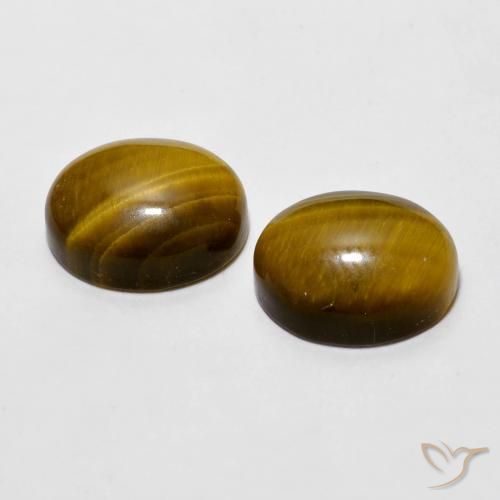 Gemme di Occhio di tigre Marrone caldo naturale da 6.00 ct, Ovale, Opaco