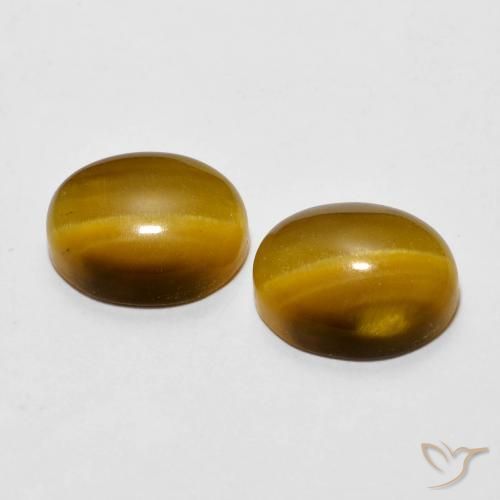 Gemme di Occhio di tigre Marrone caldo naturale da 6.08 ct, Ovale, Opaco