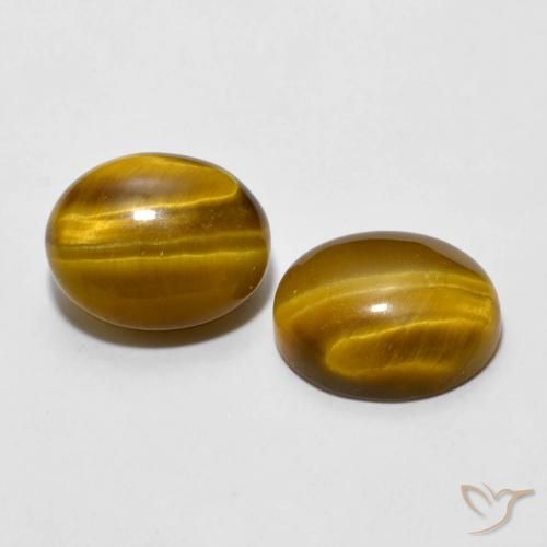 Gemme di Occhio di tigre Marrone caldo naturale da 5.46 ct, Ovale, Opaco