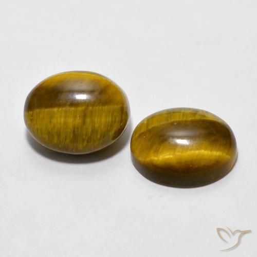 Gemme di Occhio di tigre Marrone caldo naturale da 6.04 ct, Ovale, Opaco