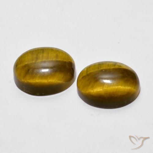 Gemme di Occhio di tigre Marrone caldo naturale da 6.04 ct, Ovale, Opaco