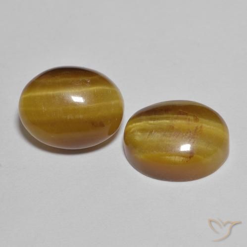 Gemme di Occhio di tigre Marrone caldo naturale da 5.95 ct, Forma a pera, Opaco