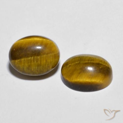 Gemme di Occhio di tigre Marrone caldo naturale da 6.06 ct, Ovale, Opaco
