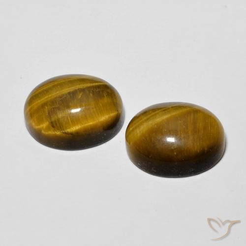 Gemme di Occhio di tigre Marrone dorato naturale da 6.01 ct, Ovale, Opaco