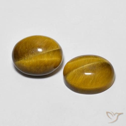 Gemme di Occhio di tigre Marrone caldo naturale da 6.20 ct, Ovale, Opaco