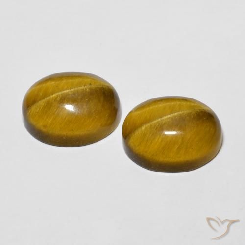 Gemme di Occhio di tigre Marrone caldo naturale da 6.20 ct, Ovale, Opaco